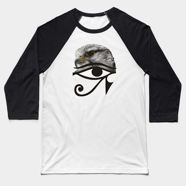 Falcon Eye of Horus Baseball T-Shirt by mariasshop